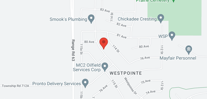 map of 7813 Westpointe Drive